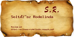 Soltész Rodelinda névjegykártya